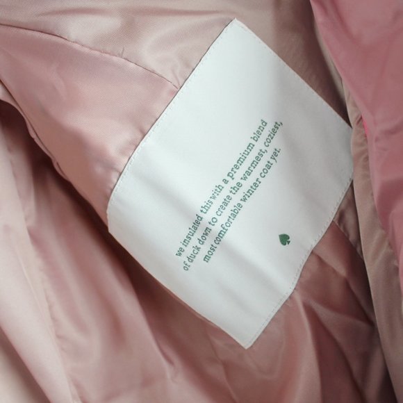 NWT Kate Spade Untrimmed Fitted Down Coat - Picture 13 of 16